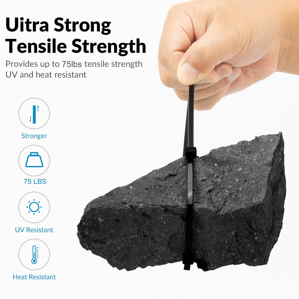 XINGO zip ties bundling network cables neatly for improved organization