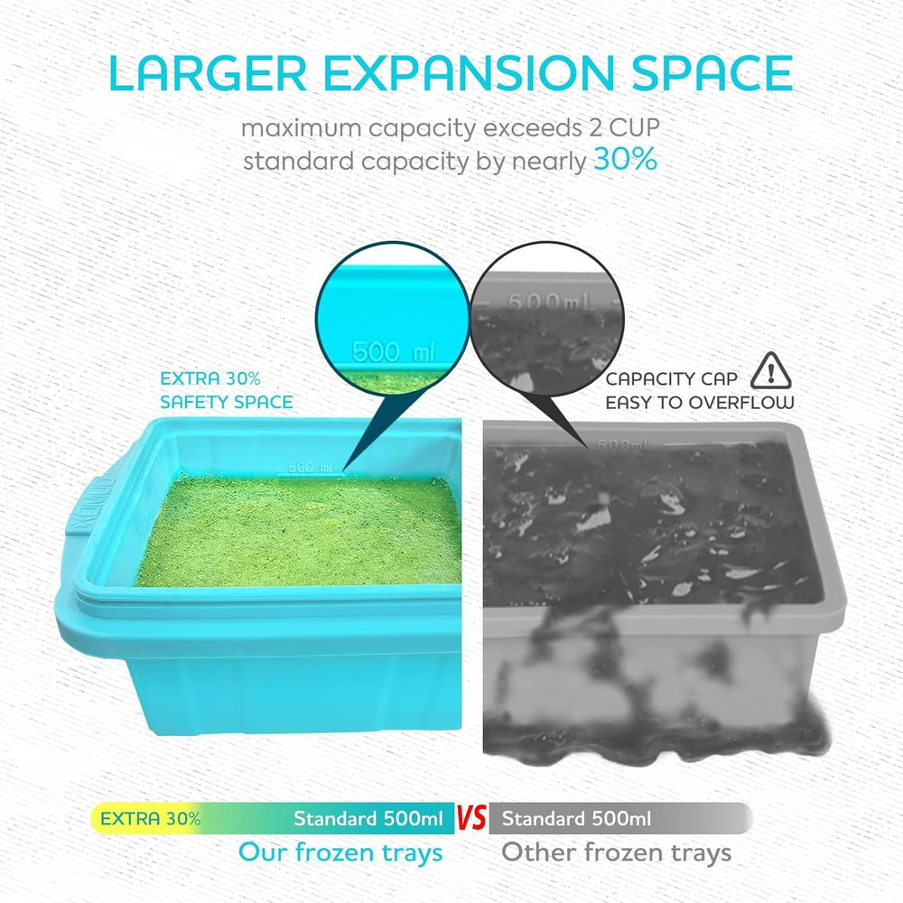 xomoo oven use baked portions straight from tray showing heat resistance