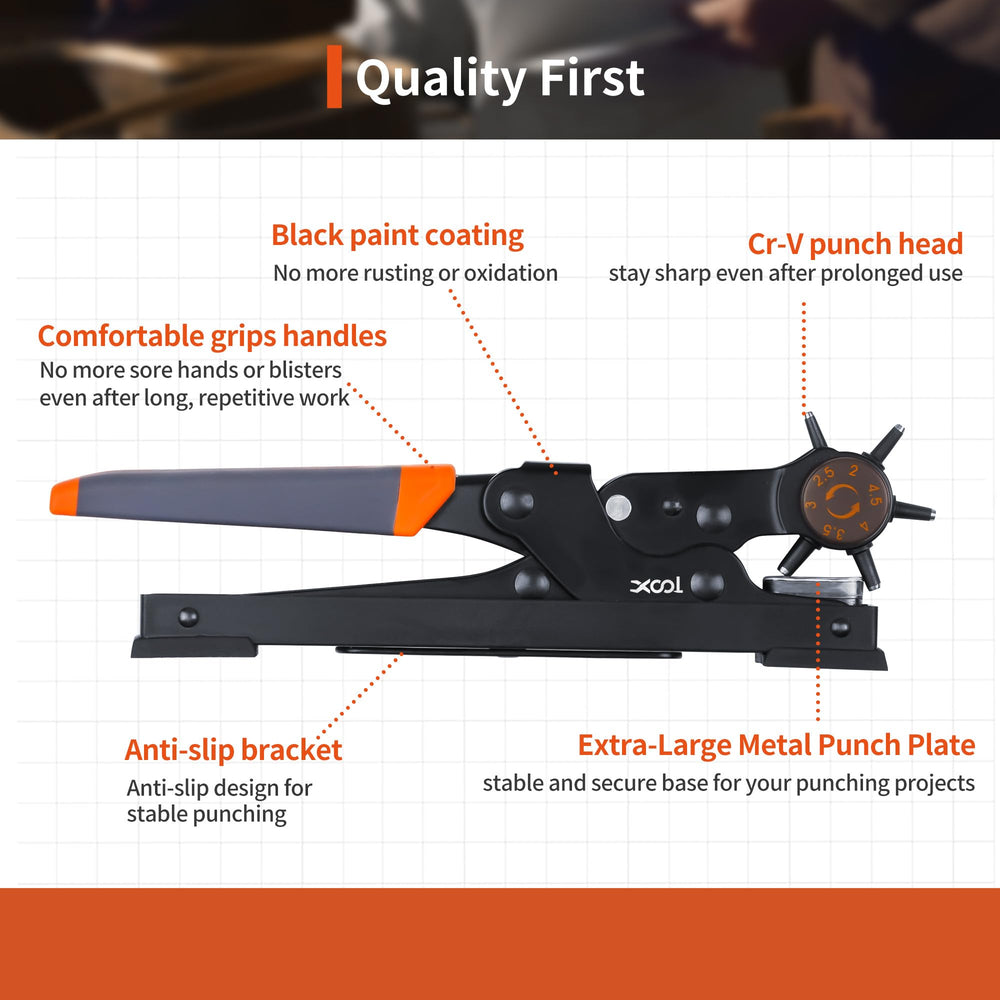 XOOL adjustable anti-skid bracket set for stable punches, improved precision benefit