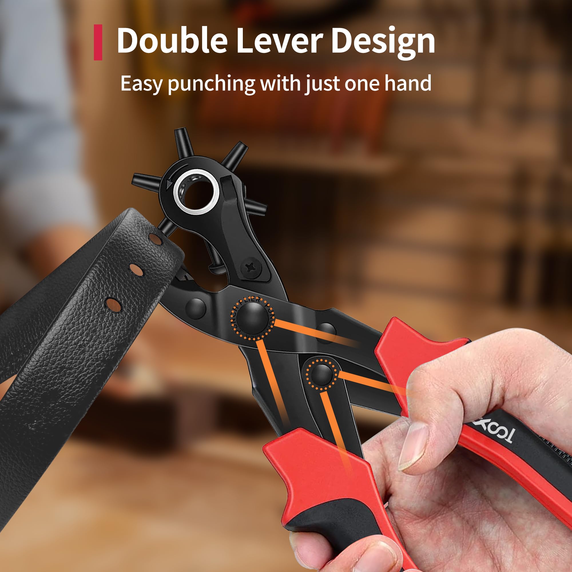 XOOL close-up of sharp tapered cutting edge for clean precise holes