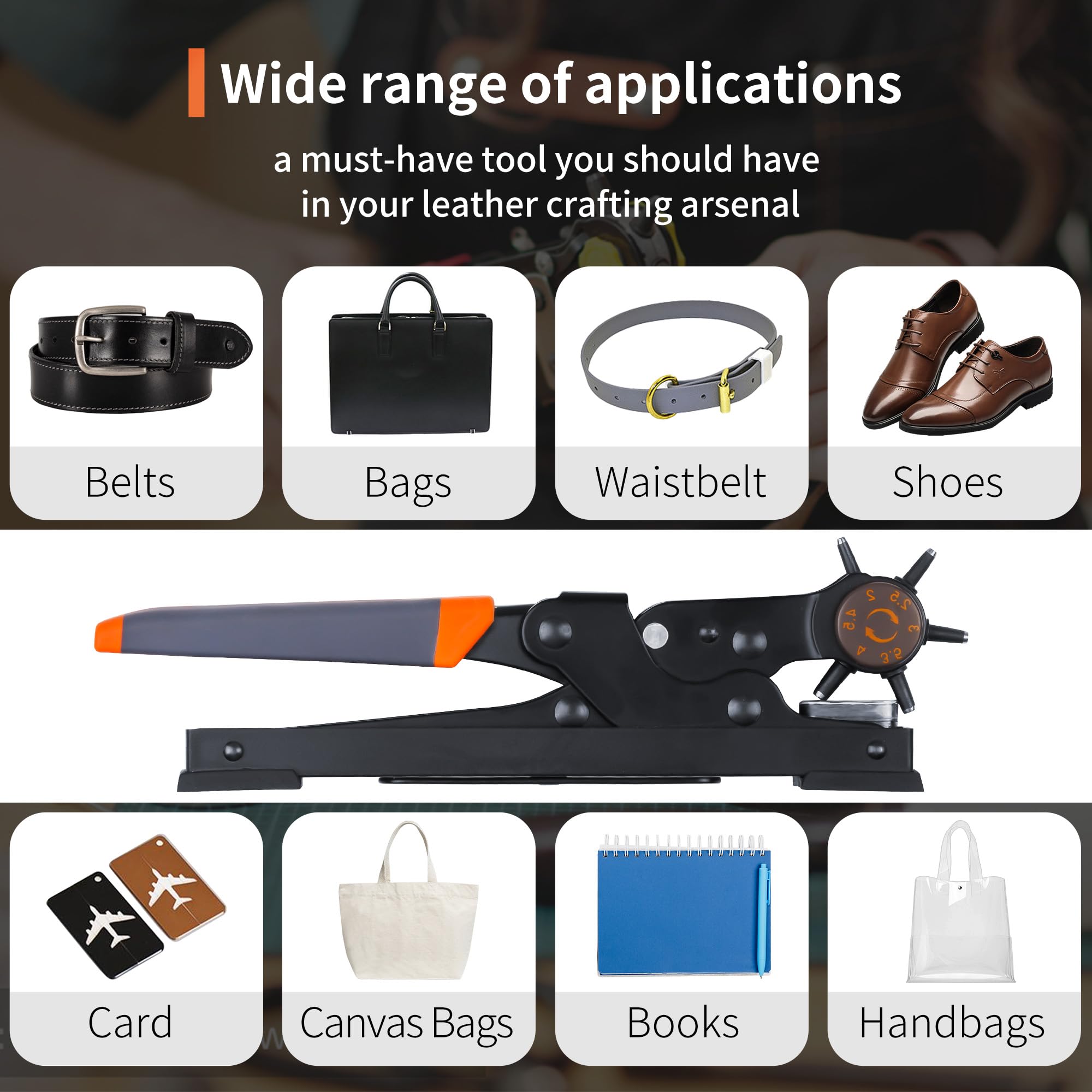 XOOL punching hole in leather belt, professional resizing benefit