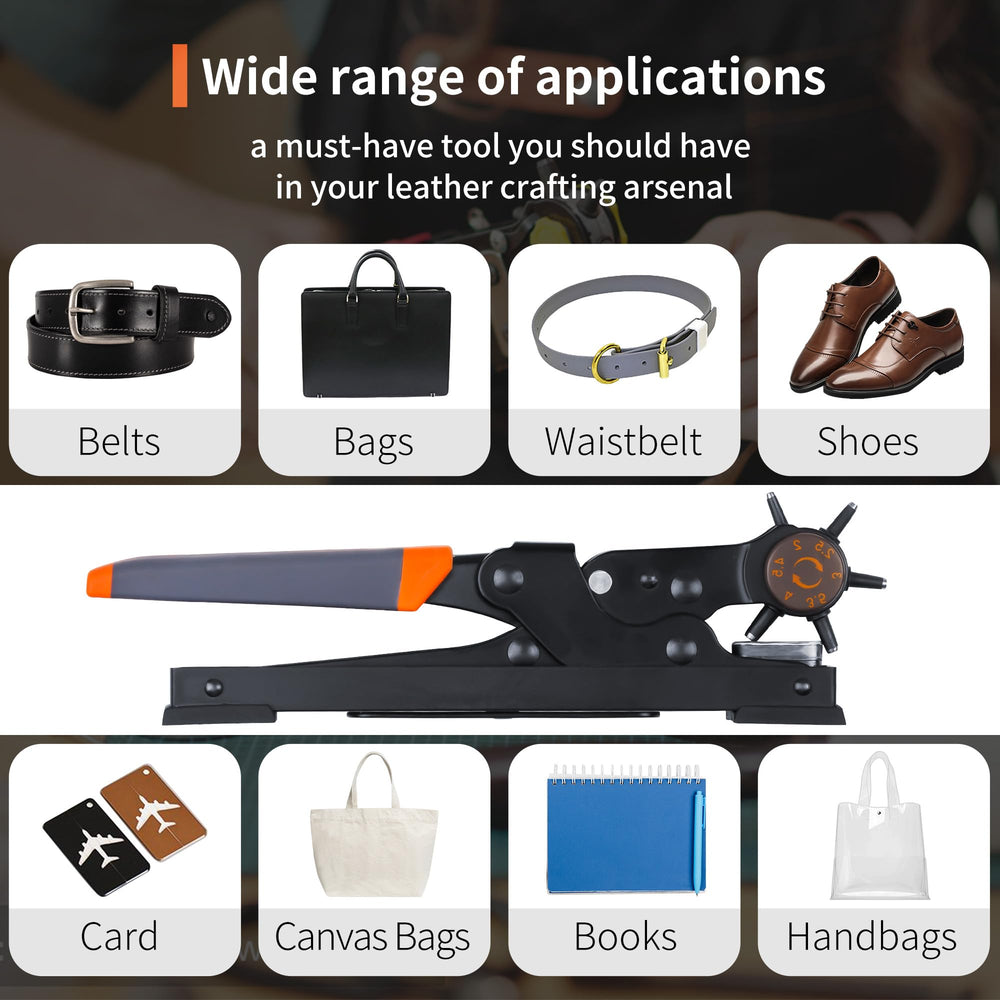 XOOL punching hole in leather belt, professional resizing benefit