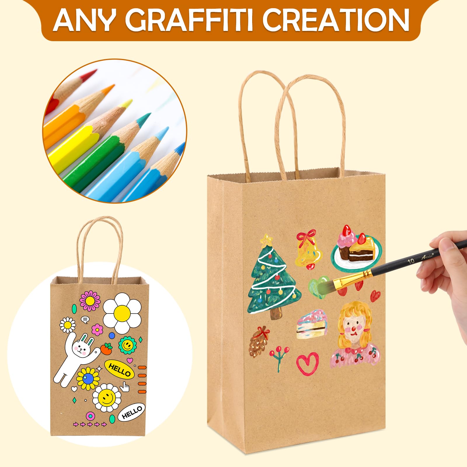 XPCARE bags filled with party favors showing ready-to-use convenience benefit