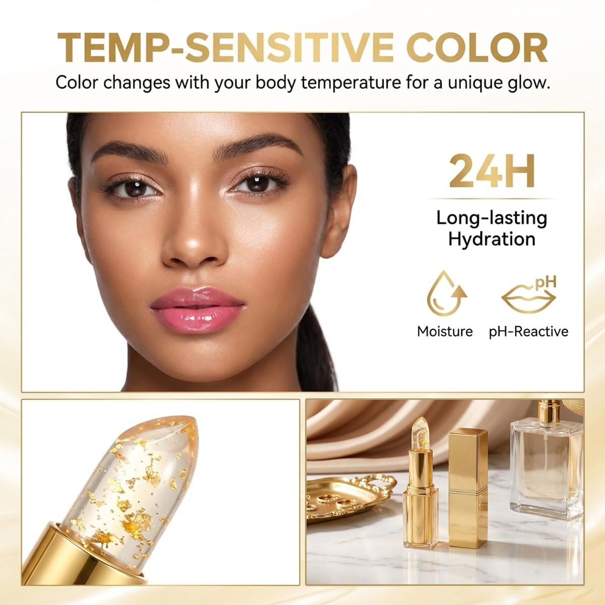 XQMVCO Areliaa smooth lipstick texture close-up illustrating creamy hydration