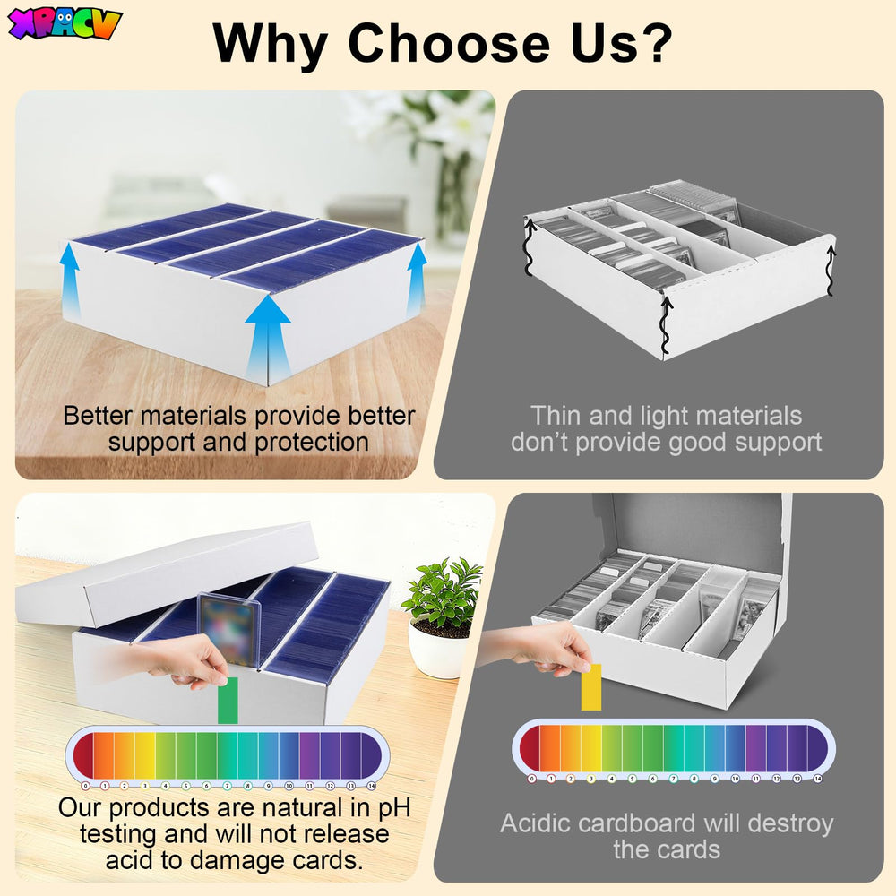 XRACV assembled boxes stacked on shelf for space-saving storage