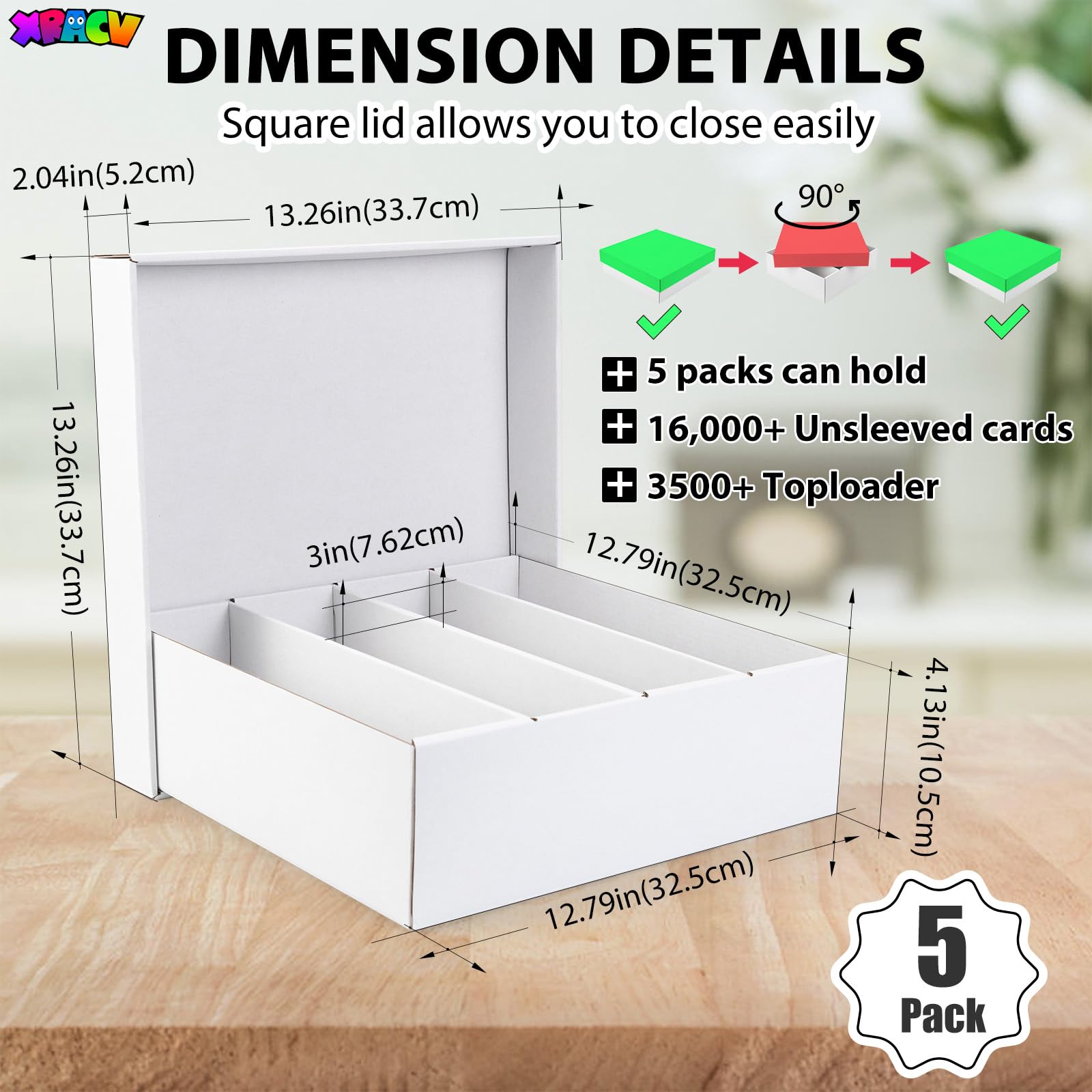XRACV close-up of four-layer cardboard showing extra durability