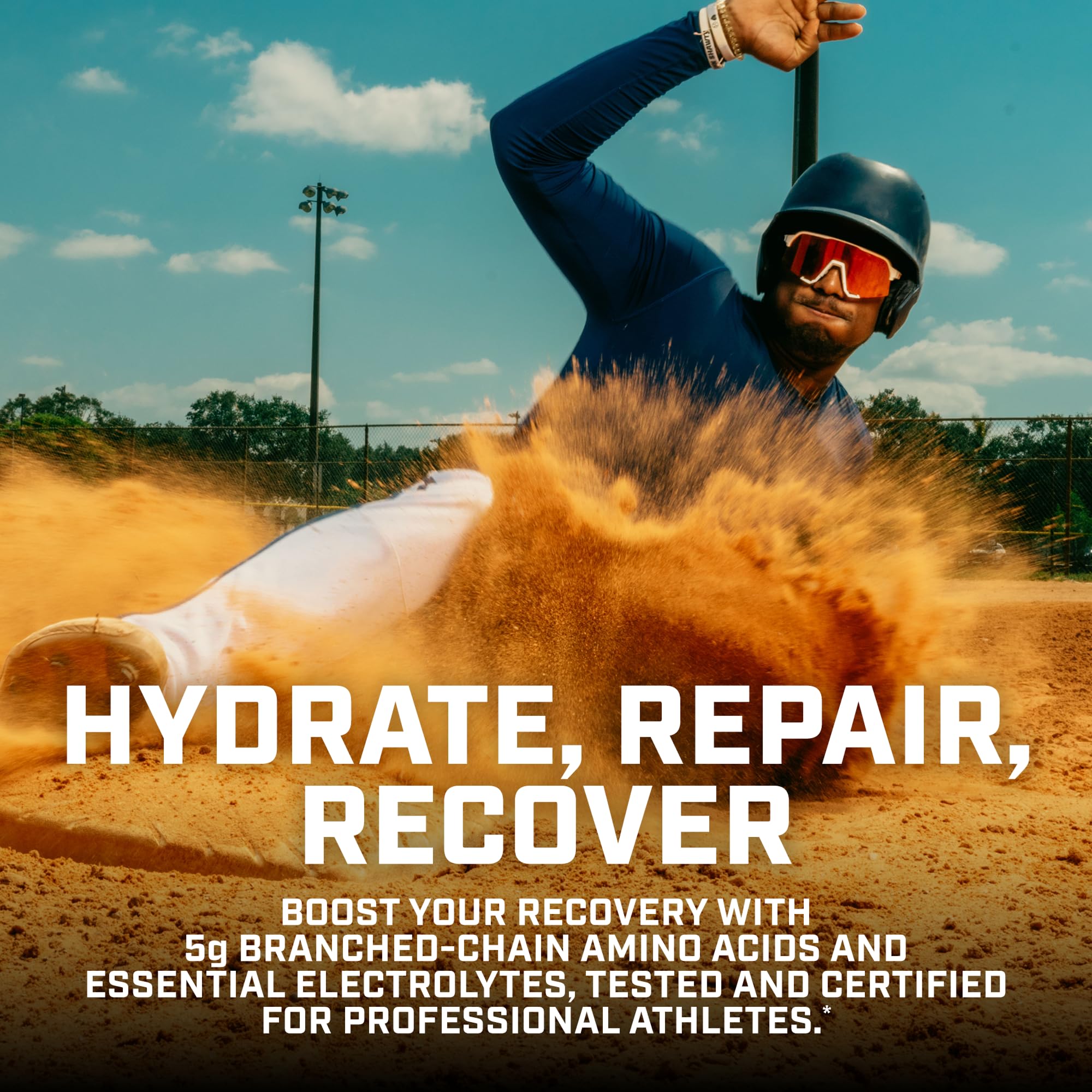 Athlete drinking Xtend after run showing hydration and recovery support in active lifestyle