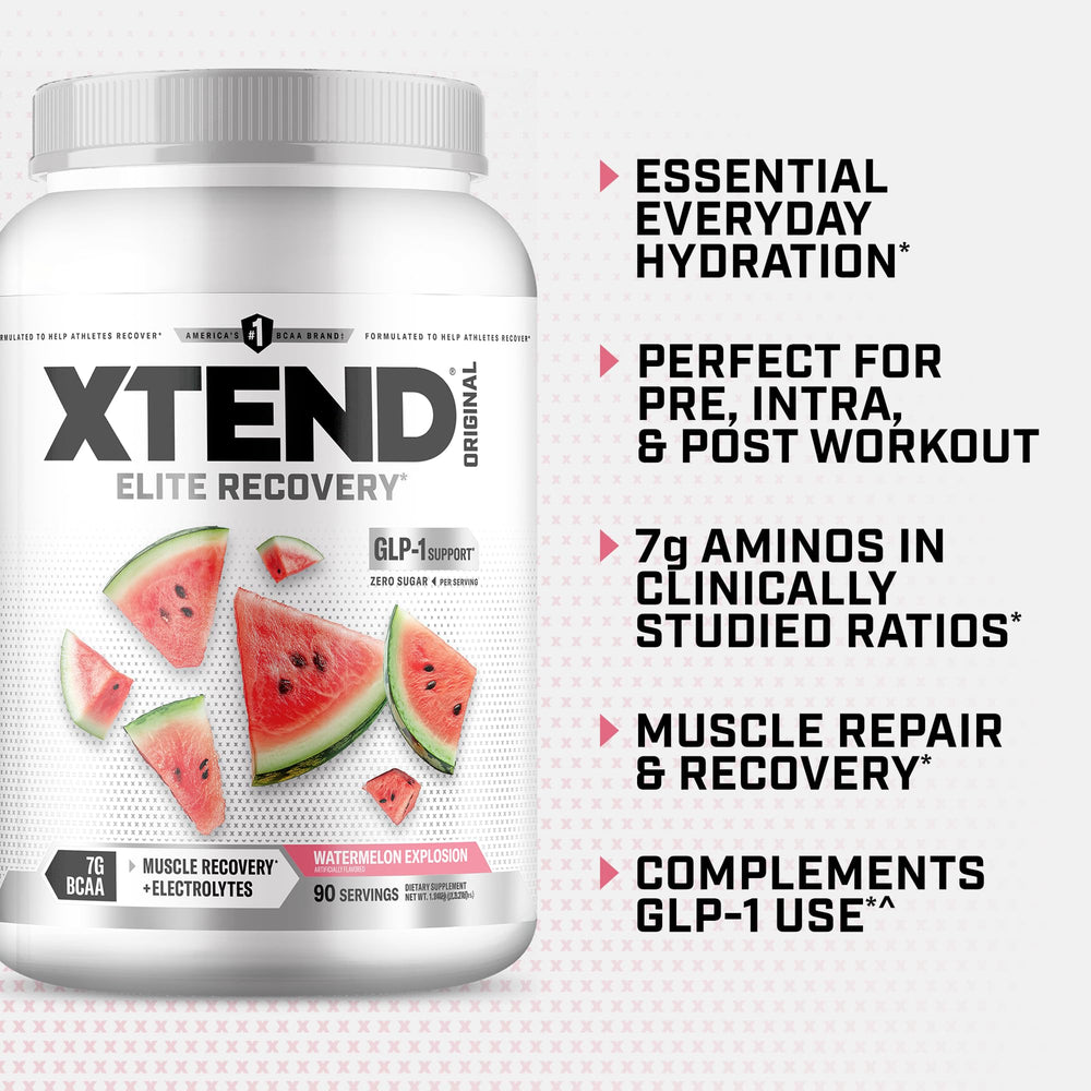 Xtend mixed drink in shaker demonstrating hydration and in-workout use