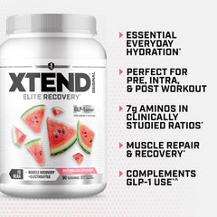 Xtend mixed drink in shaker demonstrating hydration and in-workout use
