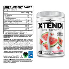 Xtend scoop closeup with powder to highlight scoop size and serving clarity