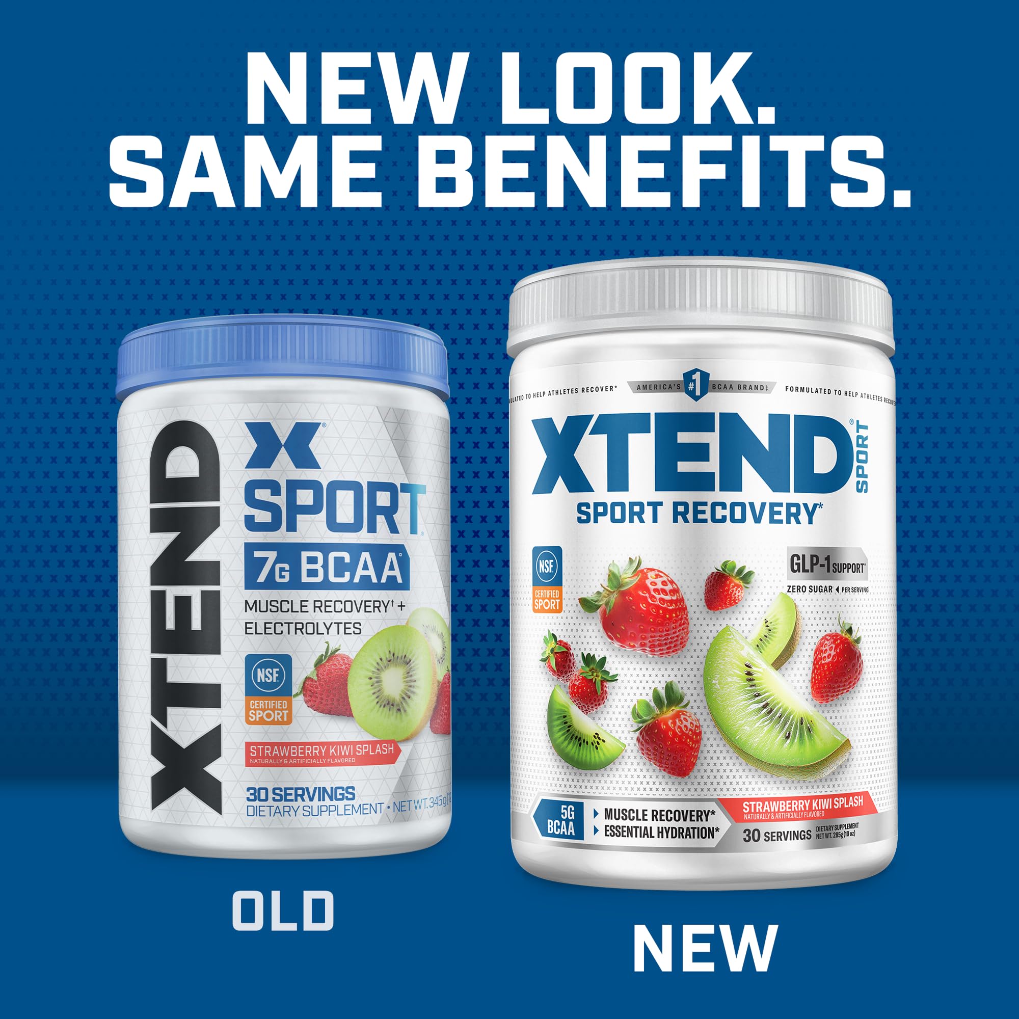 Xtend scoop beside measuring scale showing 7g BCAA serving benefit accuracy