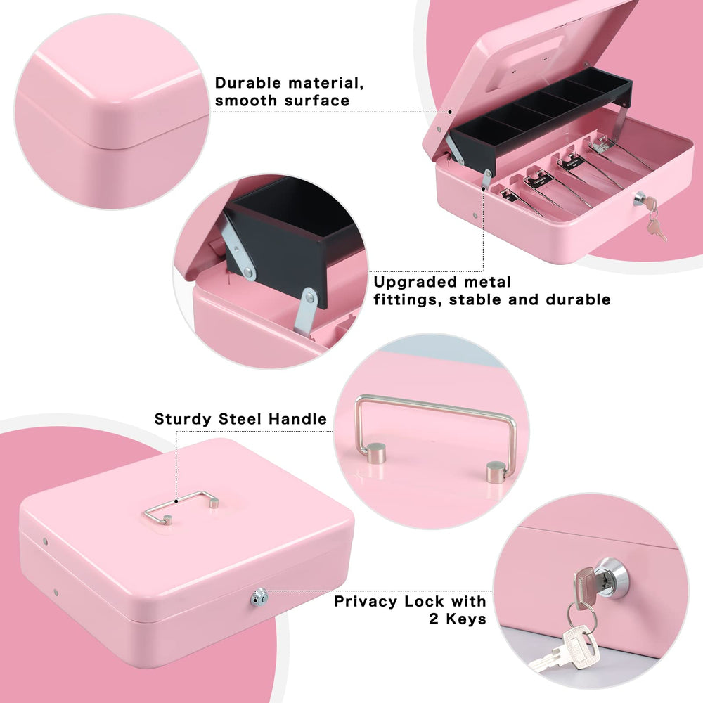 xydled open view highlighting cantilever coin tray for fast access and clear organization