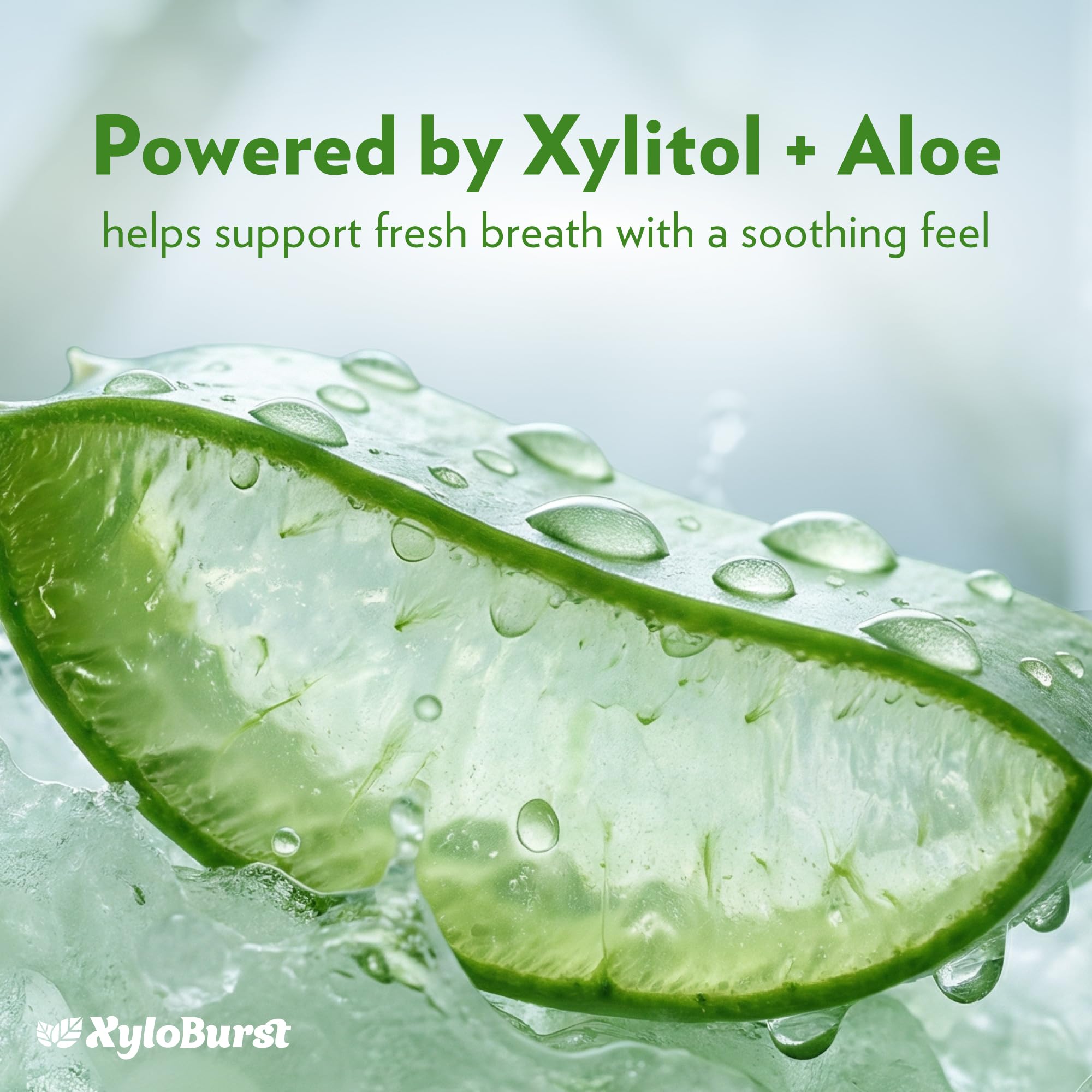 Xyloburst pour detail demonstrating clear rinse and easy dispensing