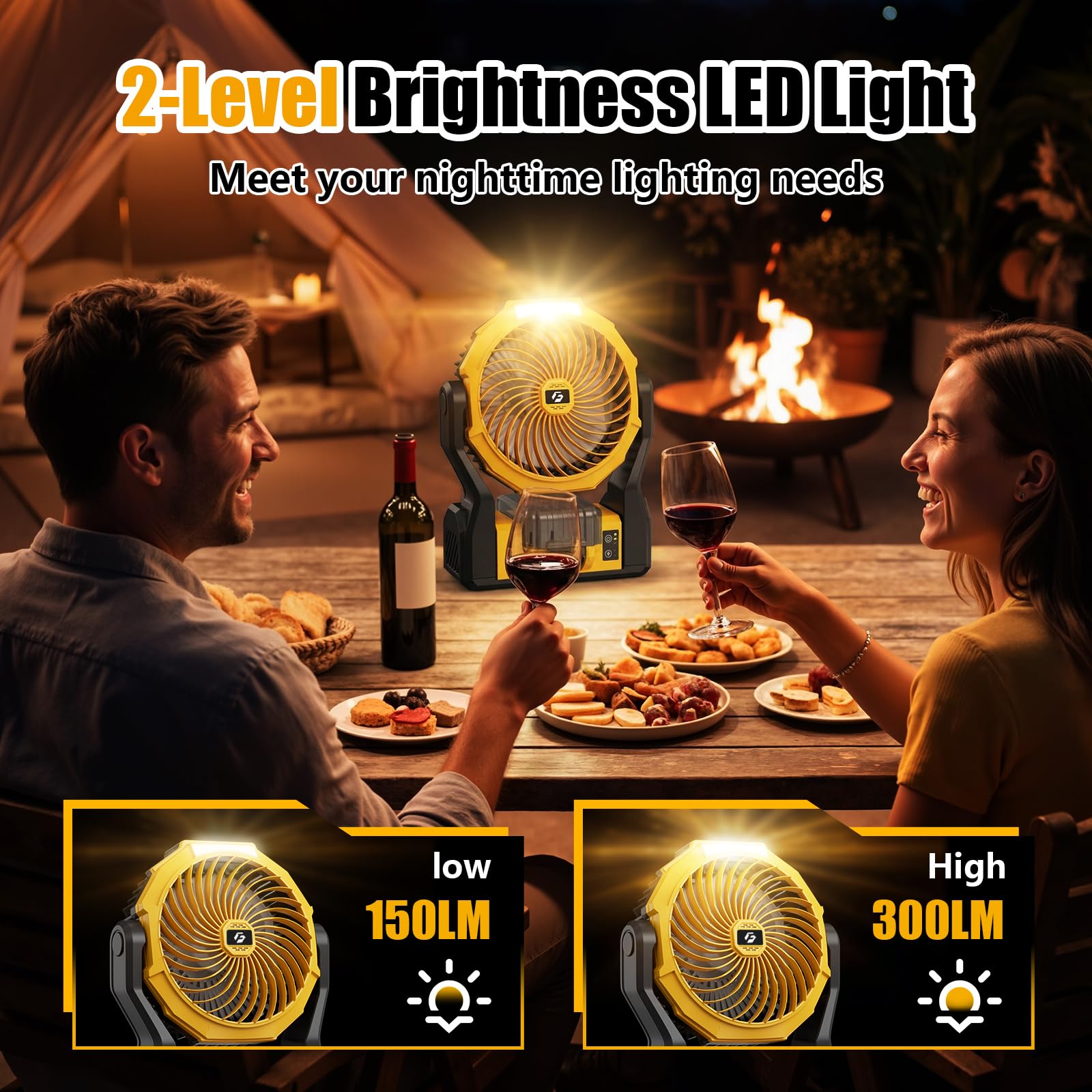 XZK hanging on scaffold with hook, hands-free cooling for tradespeople