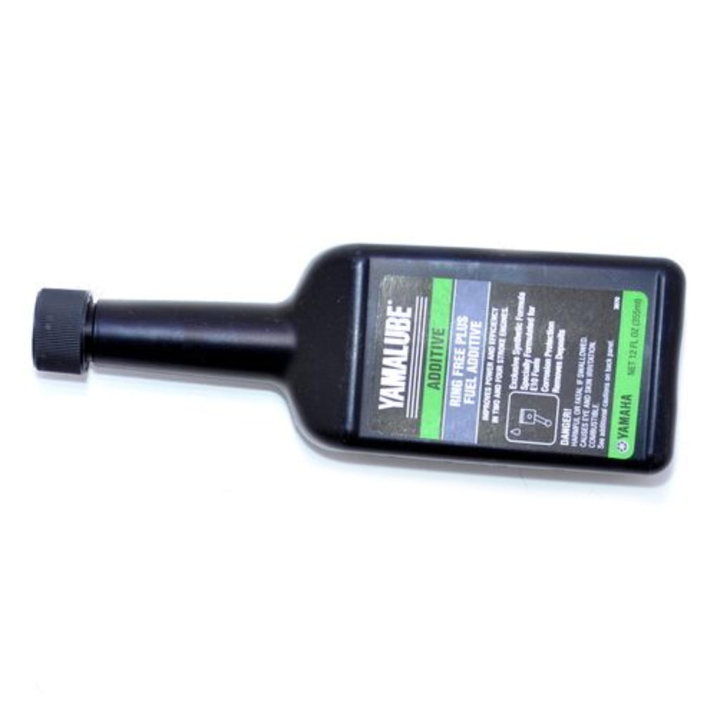 Yamaha Yamalube being poured into boat fuel tank demonstrating protection benefit