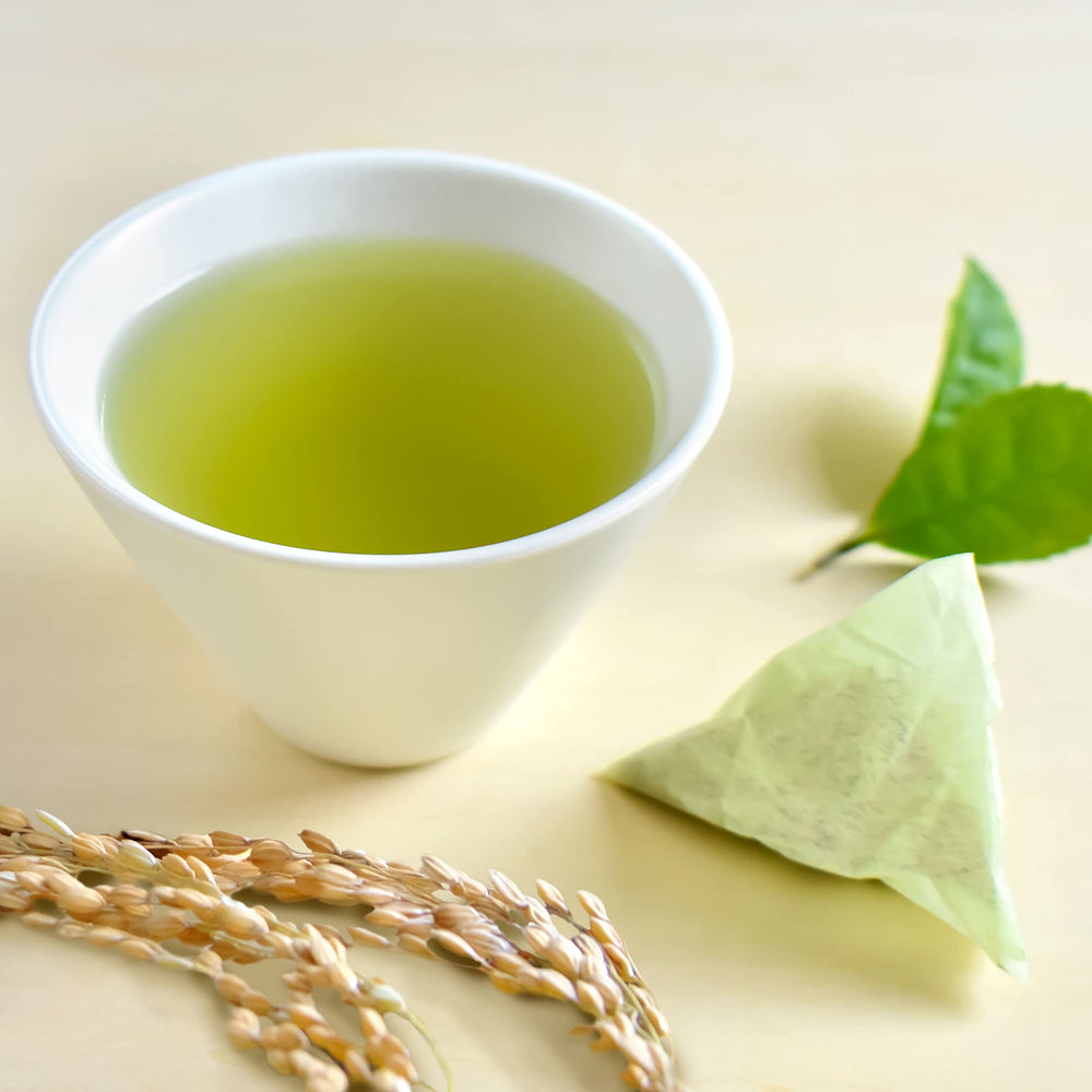 YAMASAN KYOTO UJI individual tea bag closeup revealing blend and easy brewing