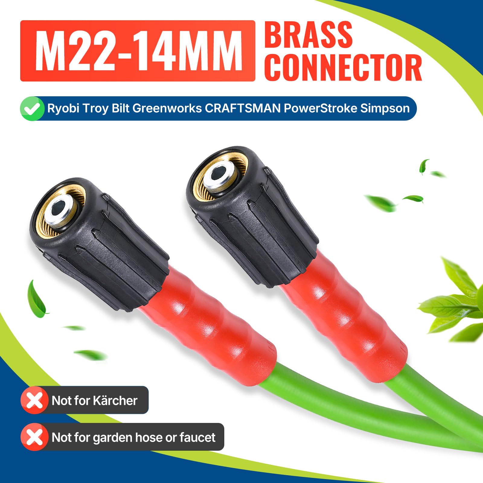 YAMATIC quick connect adapters displayed enabling fast nozzle swaps and coupling