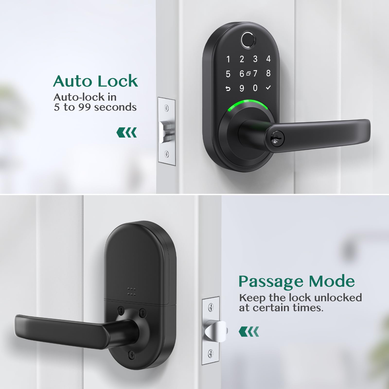 Yamiry smart lock on home entrance illustrating modern security