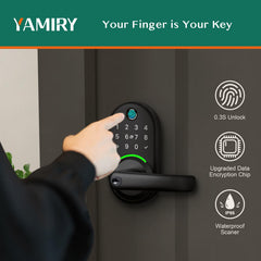Yamiry side profile highlighting reversible handle for left or right doors