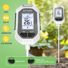 YAMRON probe close-up illustrating sturdy sensor tips for reliable soil measurements