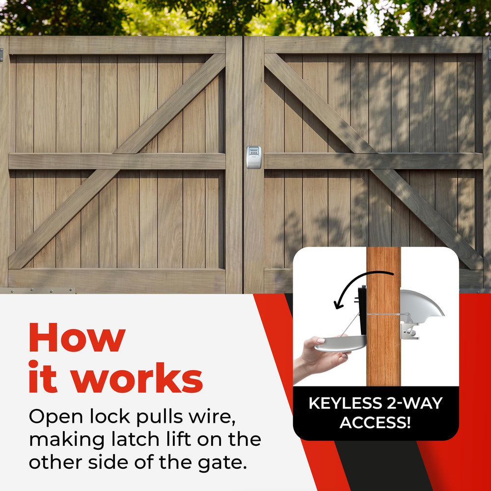 Yardlock XLS large dials detail for quick code entry and easier use