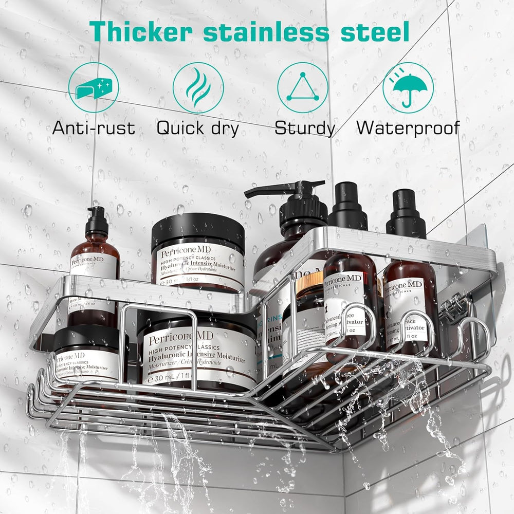 YASONIC hook detail holding sponges and razors showing 12-hook convenience for organization