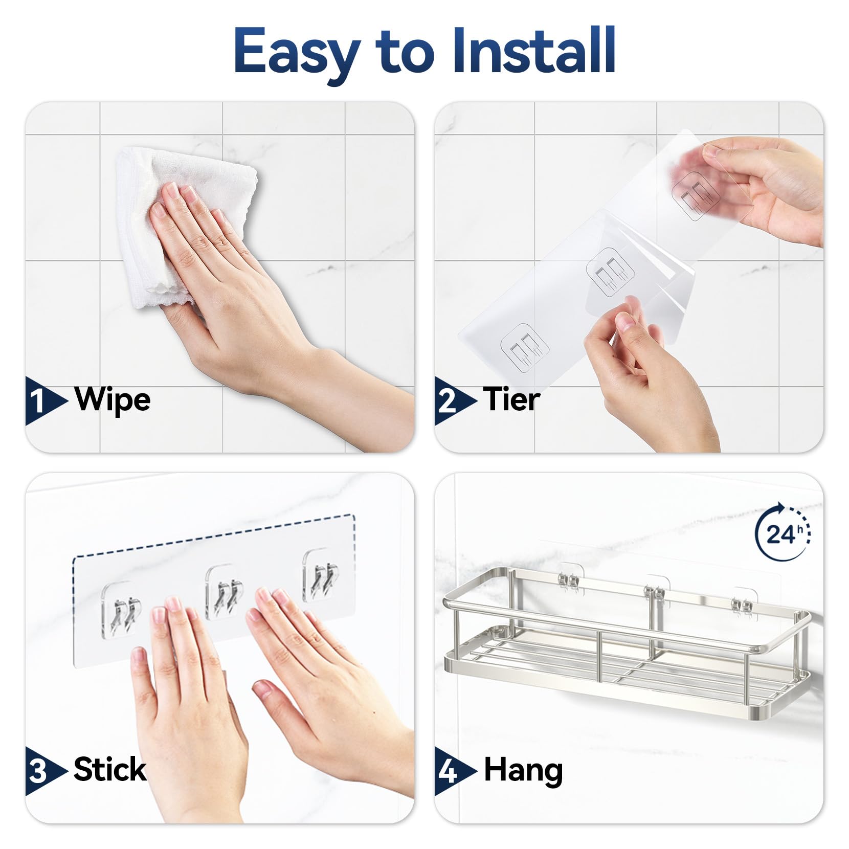 YASONIC lifestyle bathroom shot showing tidy, space-saving décor benefit