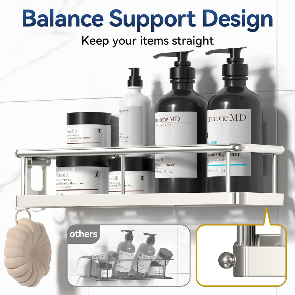 YASONIC shelf with bottles demonstrating large-capacity organization benefit