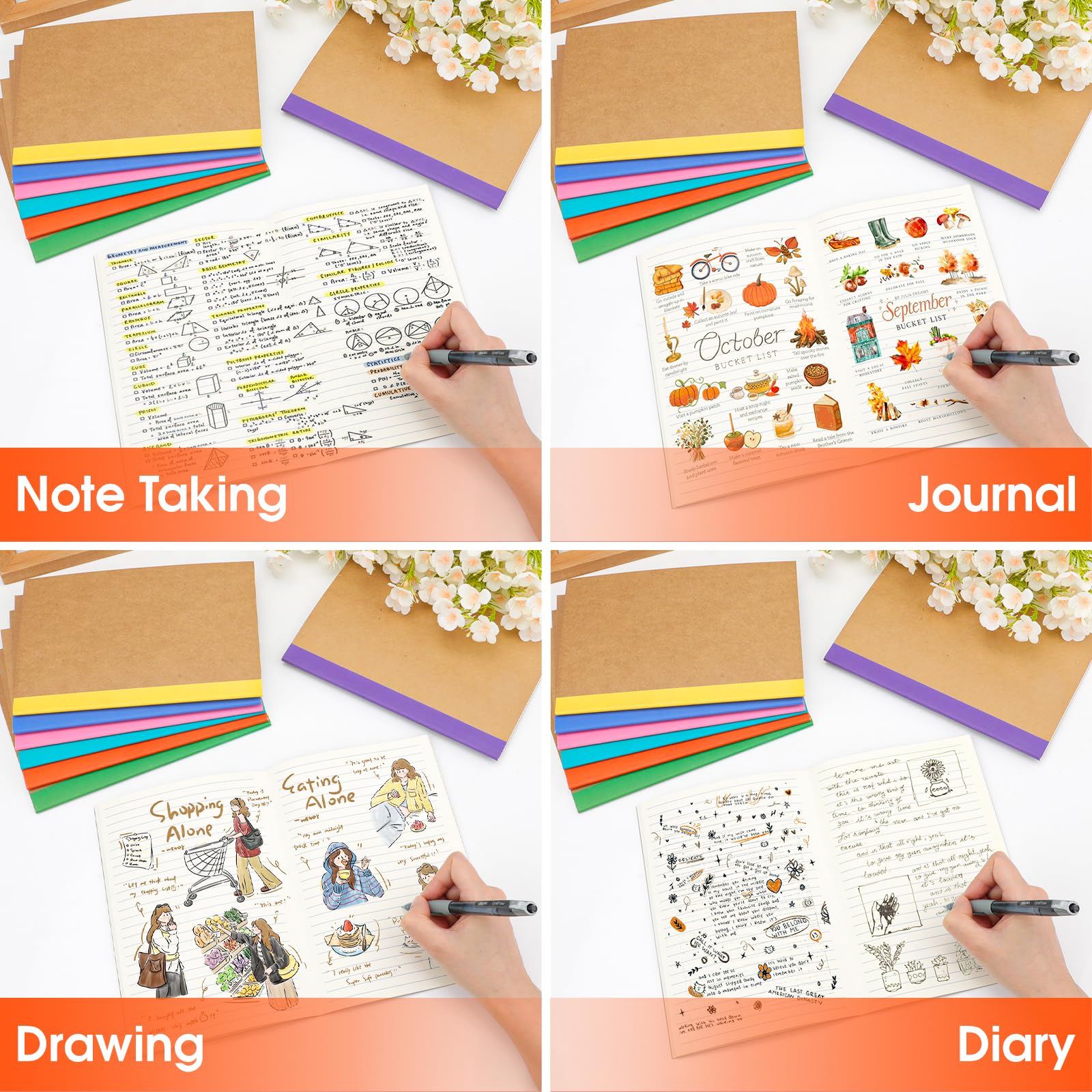 YesBes notebooks on a classroom desk showing bulk supply for students