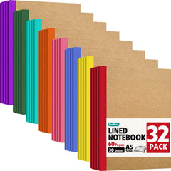 YesBes front-pack image showing pack of kraft notebooks for organized storage