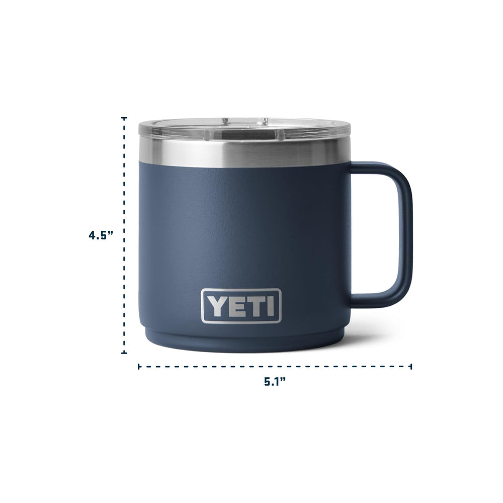 YETI Rambler on camp table illustrating outdoor versatility and stability benefit