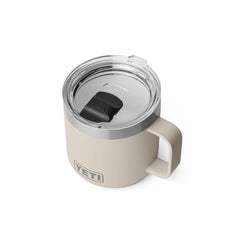 YETI Rambler with lid removed, displaying wide opening for easy use