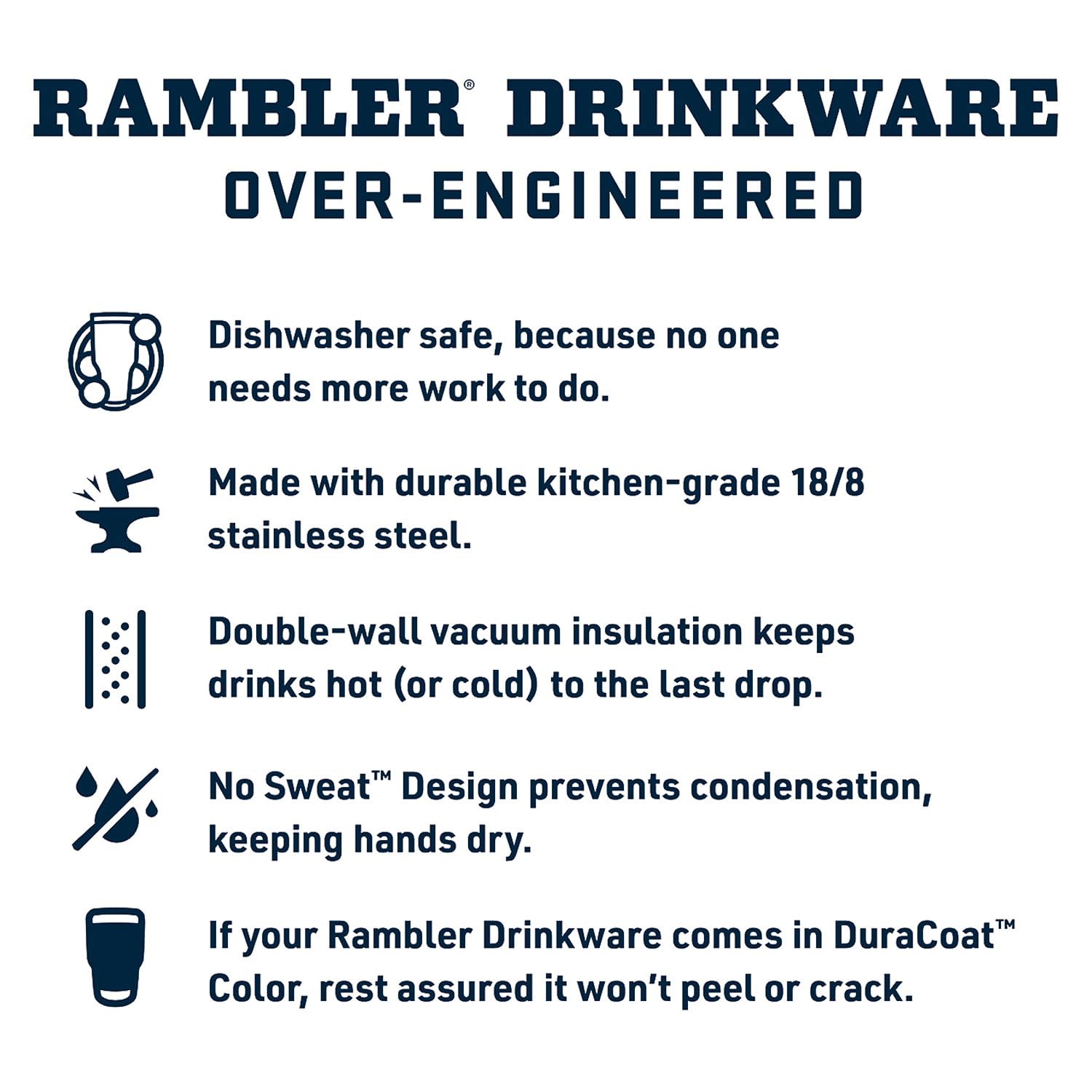 YETI Rambler in dishwasher demonstrating easy cleaning benefit
