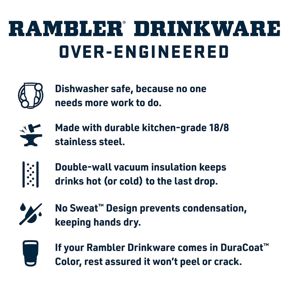 YETI Rambler in dishwasher demonstrating easy cleaning benefit