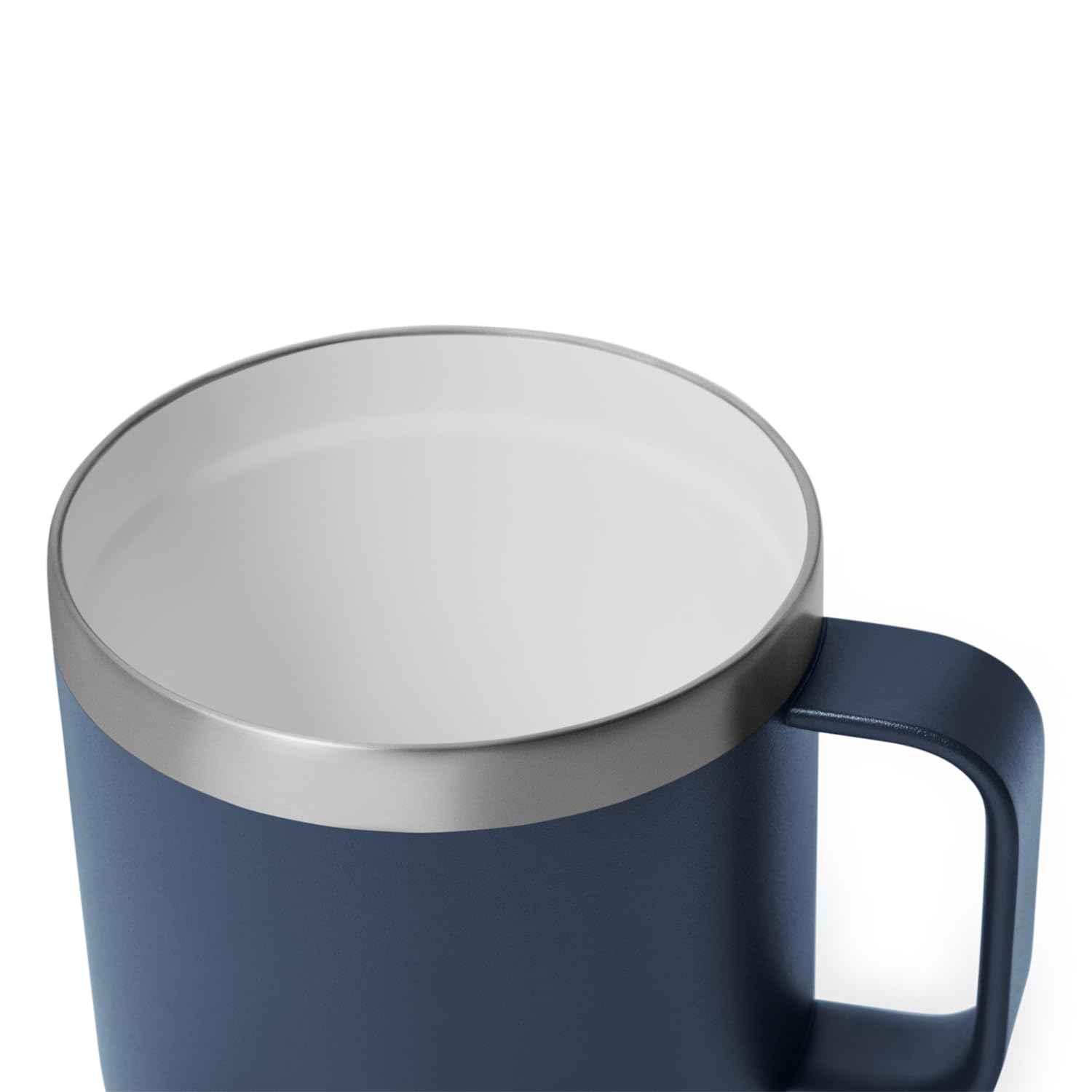 YETI Rambler next to hand to show real-size capacity benefit