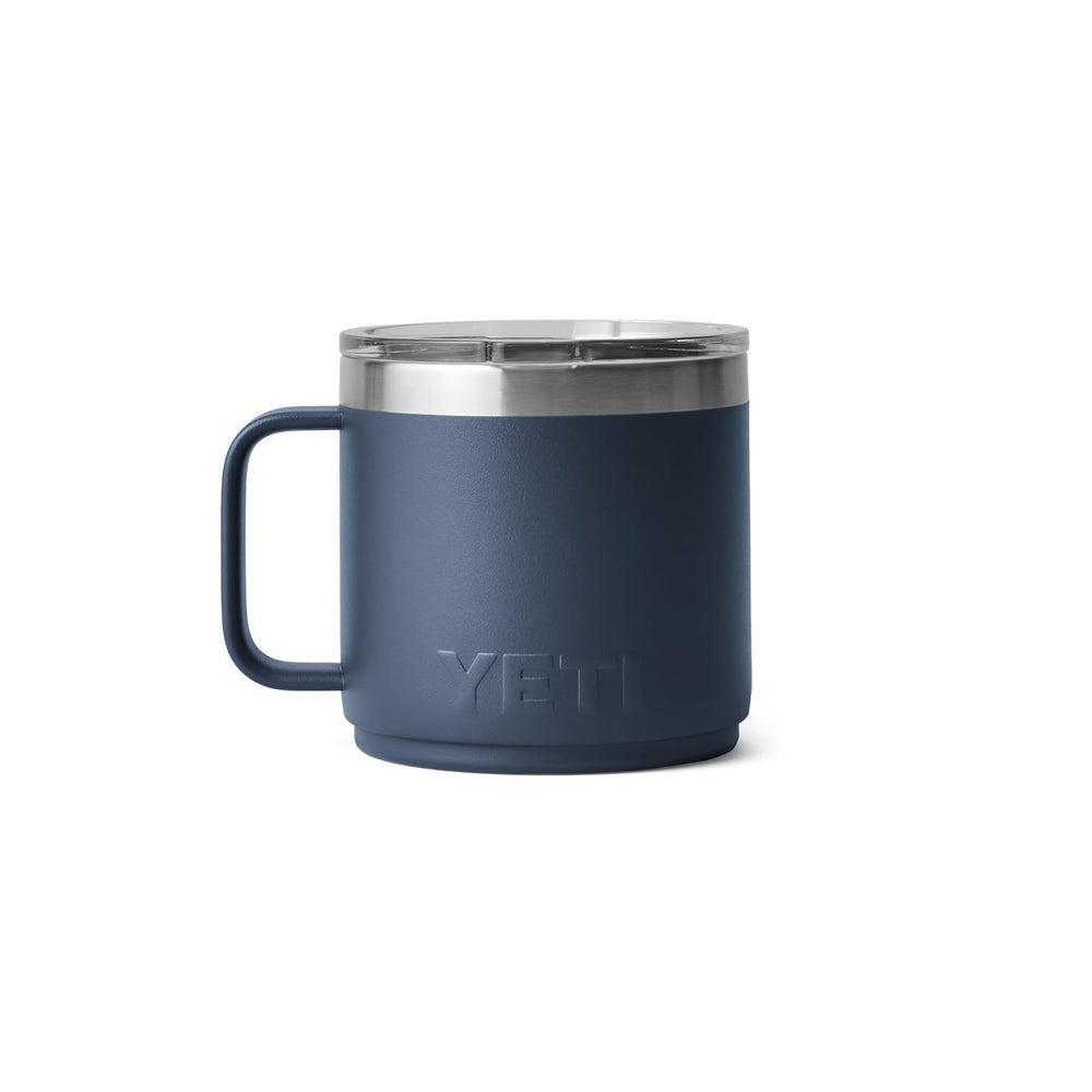 YETI Rambler stainless-steel texture close-up showing puncture resistance benefit