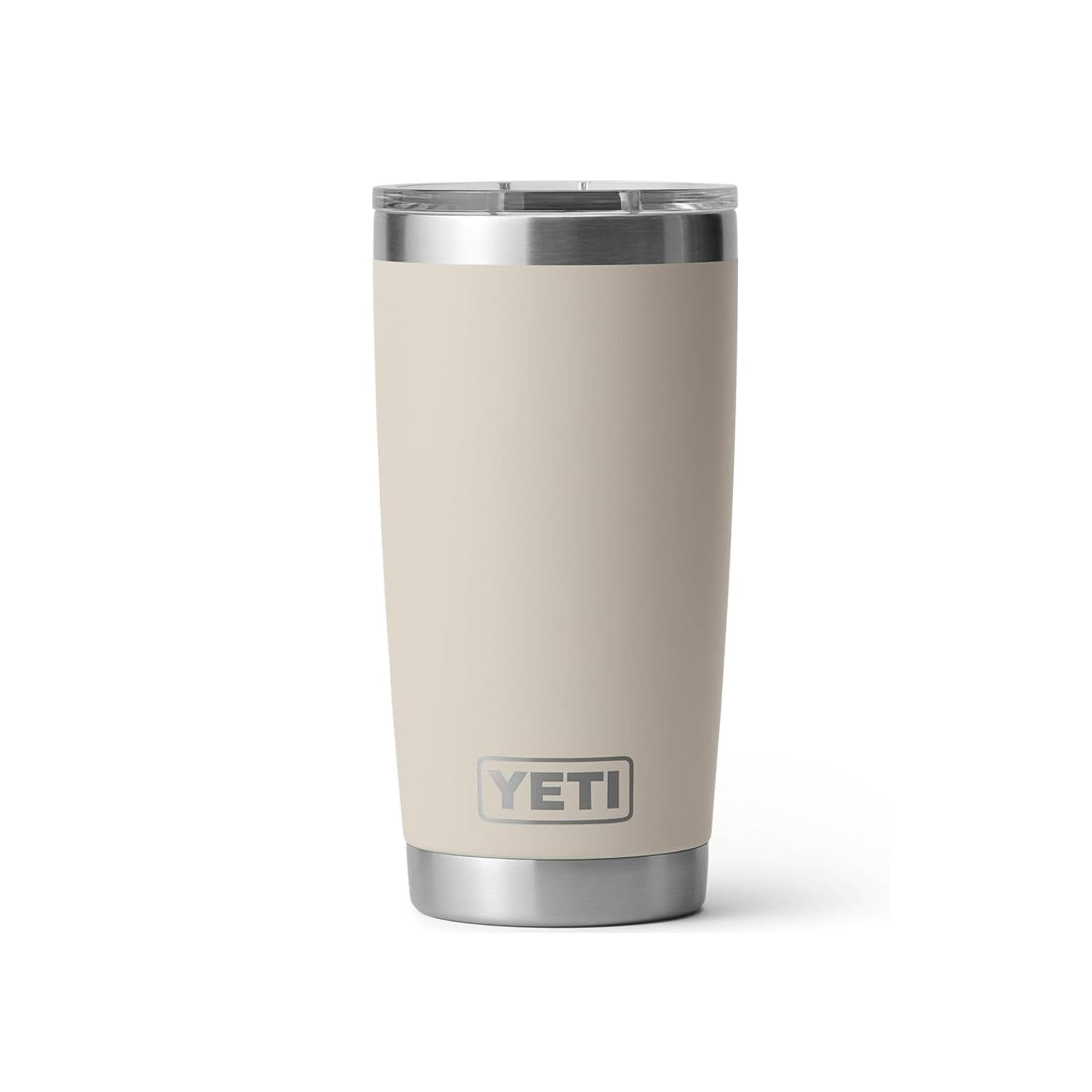 YETI Rambler 20 oz front view in Cape Taupe showing durable insulation