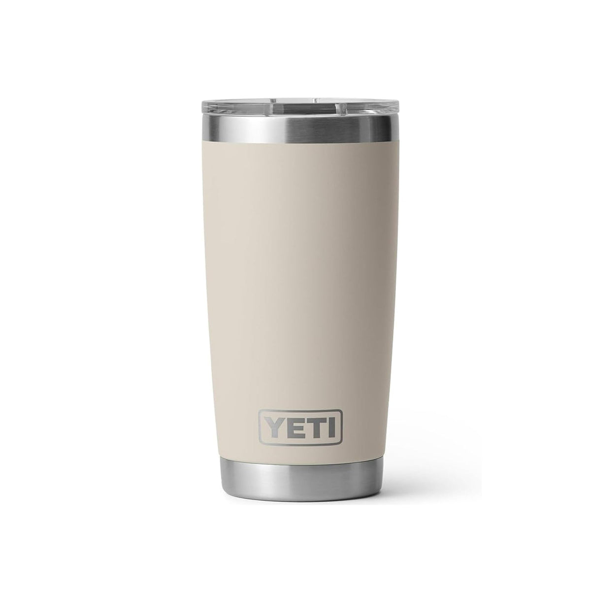 YETI Rambler 20 oz front view in Cape Taupe showing durable insulation