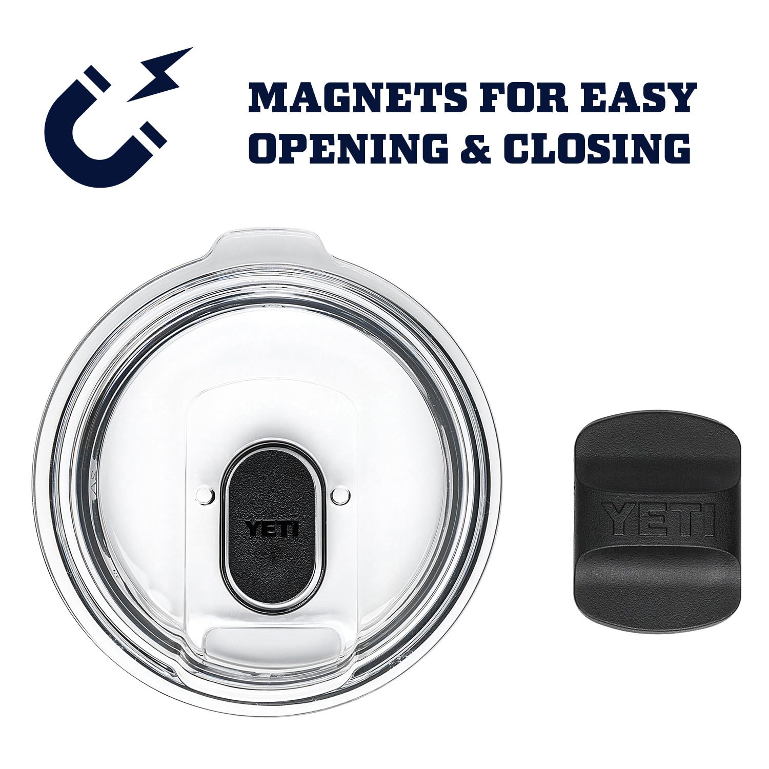 Open top of YETI Rambler showing lip diameter for comfortable drinking