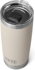 YETI Rambler 20 oz seated in car cup holder proving travel compatibility