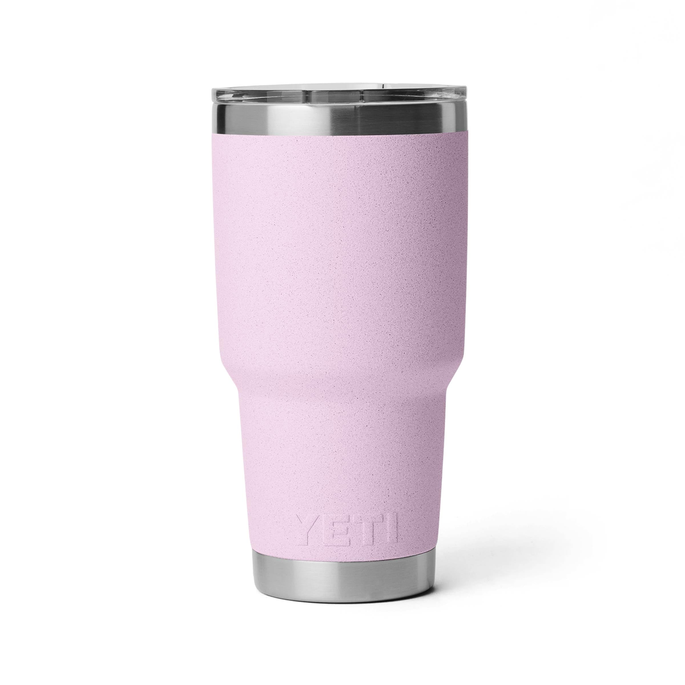 YETI Rambler held in hand showing No Sweat design and secure grip