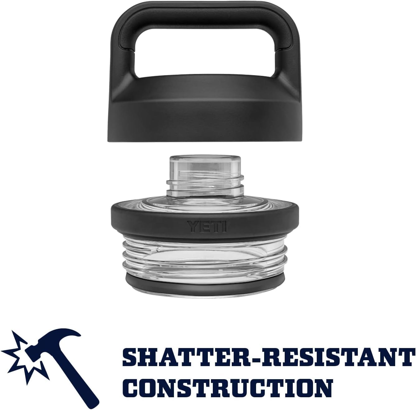 YETI Rambler stainless-steel interior view showing clean finish benefit: no flavor retention