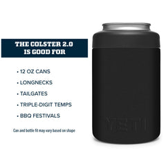 YETI Rambler Colster held in hand showing portable size and easy grip benefit