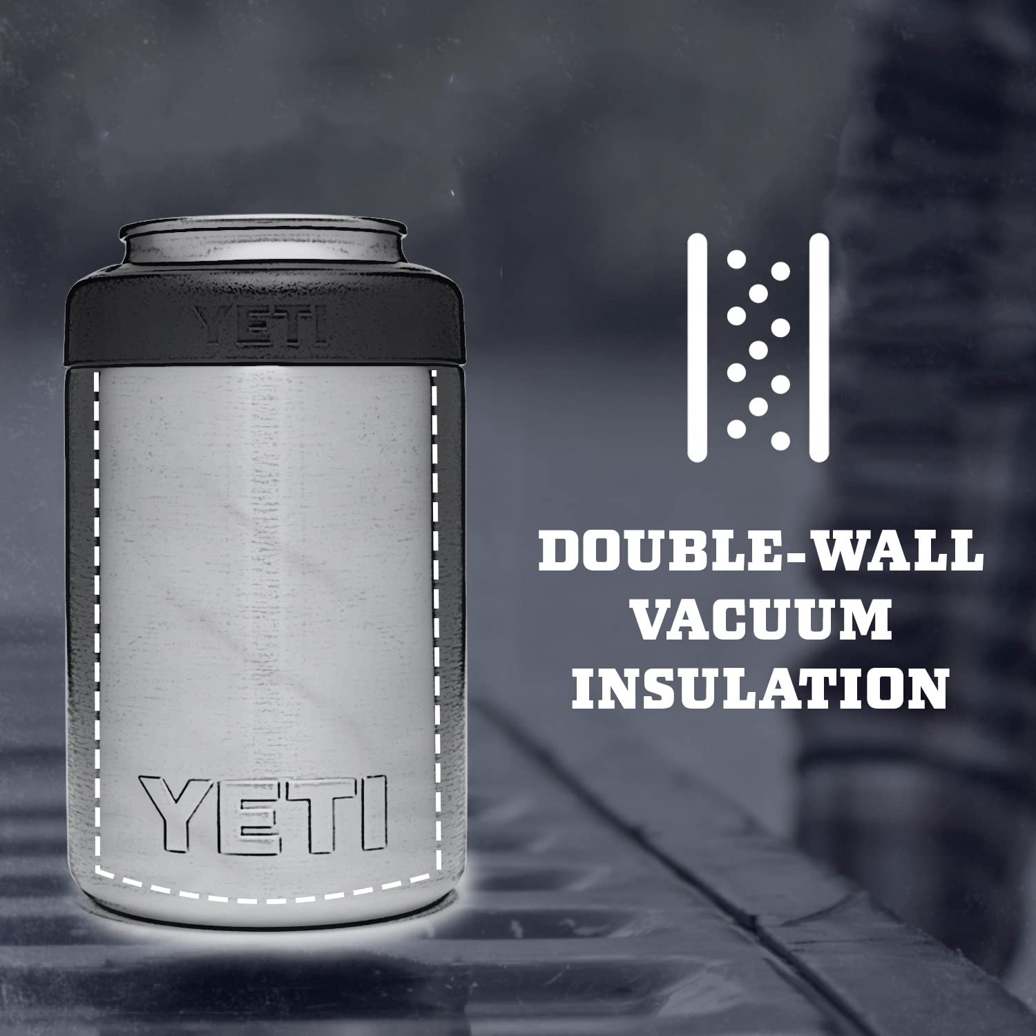 YETI Rambler top showing Load-and-Lock gasket and quarter-turn locking mechanism