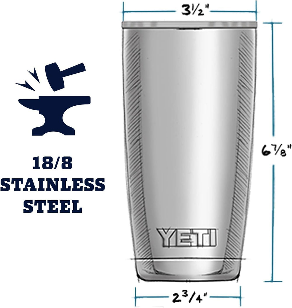 YETI Rambler with ice demonstrating long-lasting cold retention