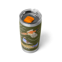 YETI Rambler held in hand illustrating comfortable grip and portability