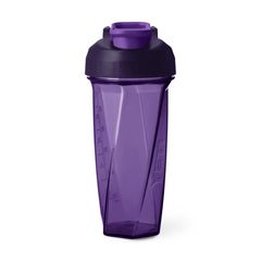 YETI Yonder shaker front view in pace purple showing leakproof cap and carry loop benefit: secure transport