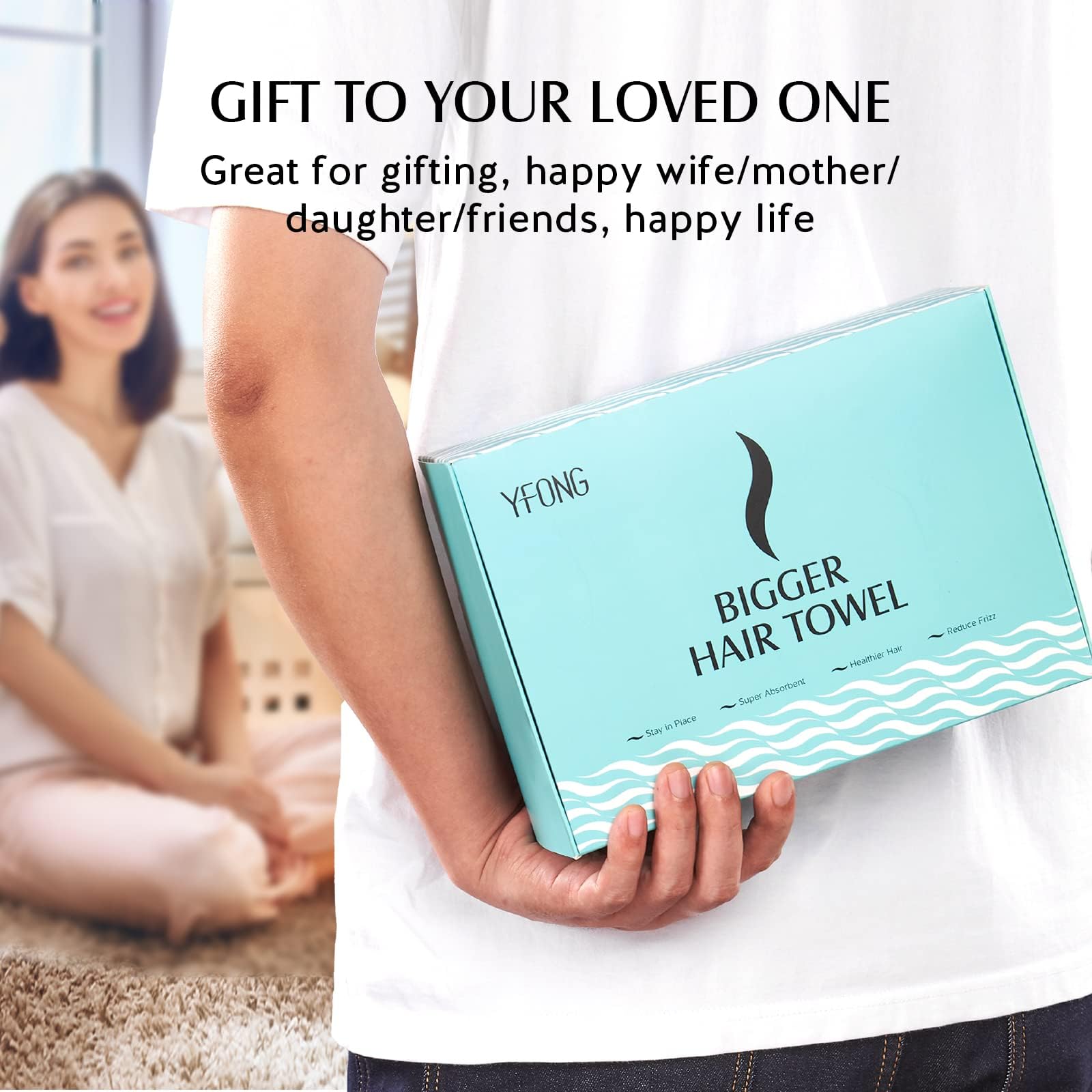 YFONG close-up microfiber texture revealing absorbent fibers for faster drying benefit