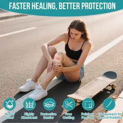YHOVID applied on elbow demonstrating flexible fit and motion protection