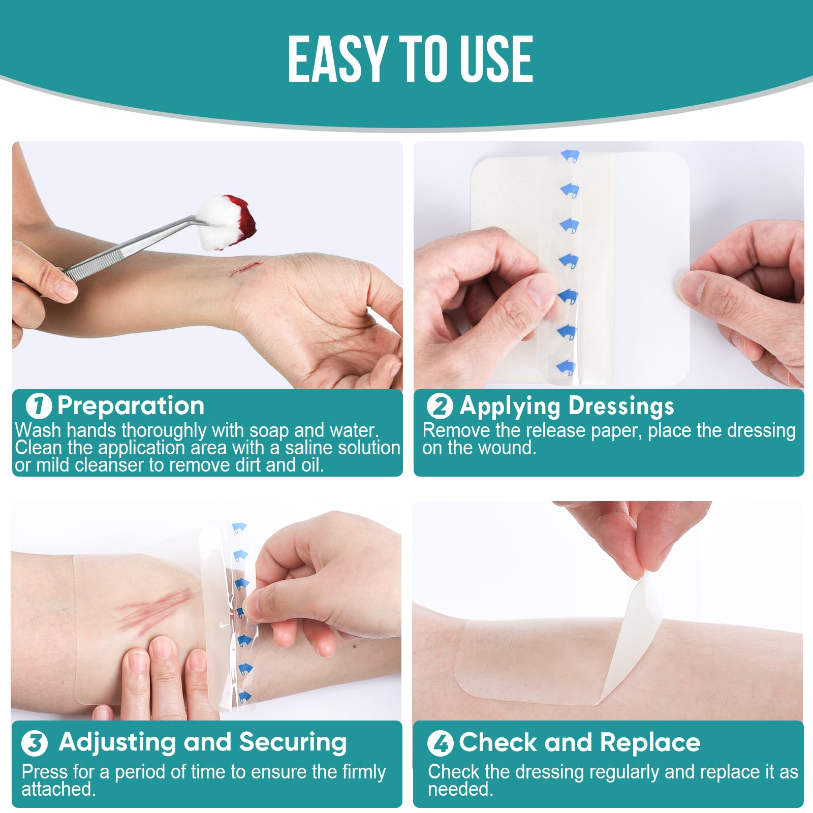 YHOVID dressing in bedside setting giving overnight cushioning benefit